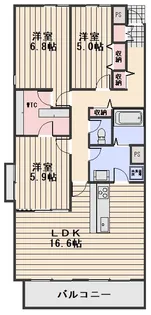 HILL TOP津島【1階】の間取り
