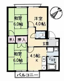 フレグランス邑久郷【2階】の間取り