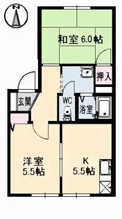 フレンド宮田 B棟【1階】の間取り