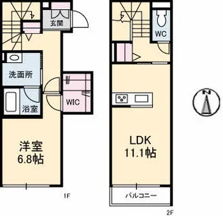 マイ メゾン 今【2階】の間取り