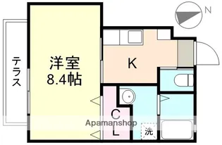 四十瀬ALIVIO【1階】の間取り