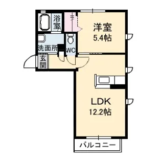 シャーメゾンセシリエール B棟【2階】の間取り