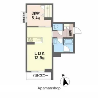 グレイス中島【3階】の間取り