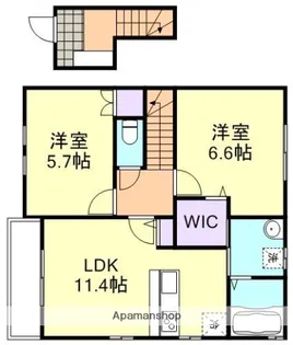 SQUARE VILLA連島中央2丁目【1階】の間取り