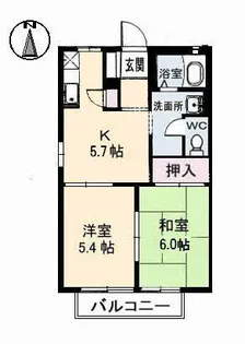 T.クレマチス.新保 C棟【2階】の間取り