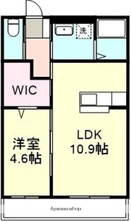 岡山県倉敷市吉岡【アパート】の間取り