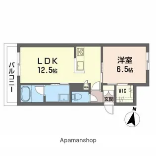シャーメゾンCOLZA【1階】の間取り