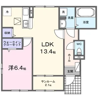 グレイスメゾン B【1階】の間取り