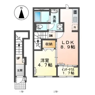 ルシエル 18【2階】の間取り