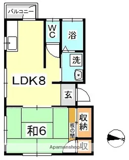 ドミールタキザワ【2階】の間取り