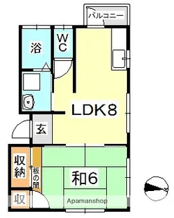 ドミールタキザワ【2階】の間取り