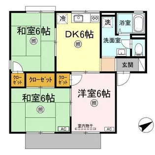 セジュール西浦 A棟【1階】の間取り