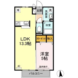 くりーん・らいふ【2階】の間取り