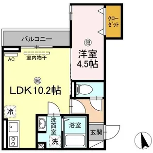ベイ ブランシェ老松【3階】の間取り