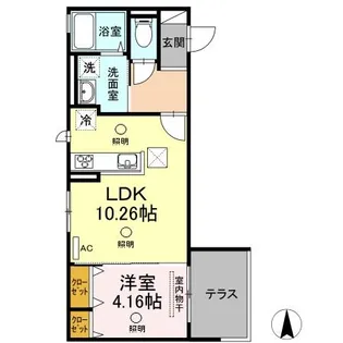 ルナⅣ【1階】の間取り