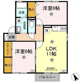 コスモス・ガーデン【2階】の間取り
