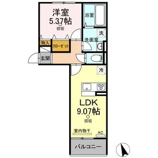 グランレーベン【2階】の間取り