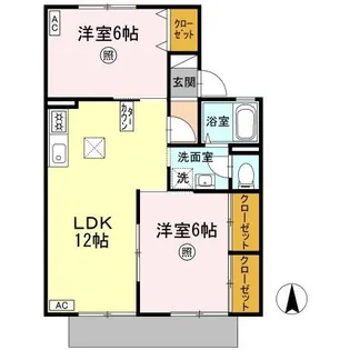 セジュールK1【1階】の間取り