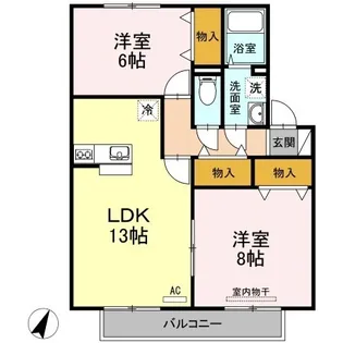 ボナールⅡ【2階】の間取り