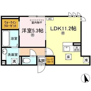 セイル倉敷【1階】の間取り