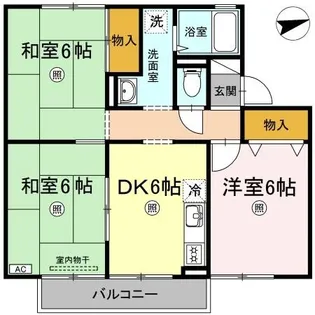 サリネージュ山手 EF棟 E棟【2階】の間取り