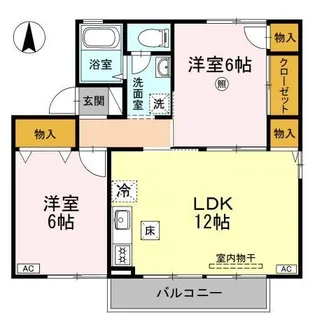 モア・フローレンス C棟【1階】の間取り