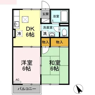 カームナガセ【1階】の間取り