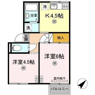 プレジール三島【2階】の間取り