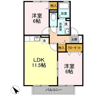 Verde【2階】の間取り