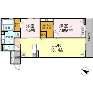 MⅡ【2階】の間取り
