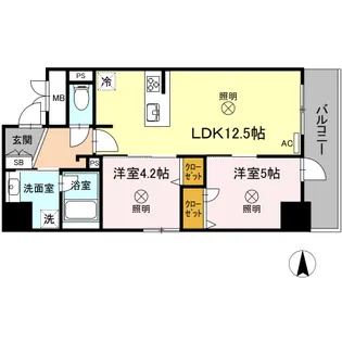 PHOENIX【8階】の間取り