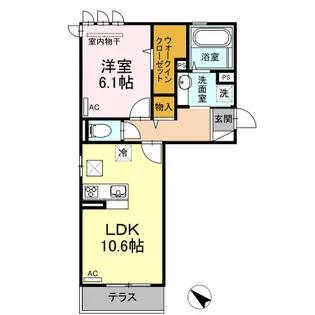 サンハートピア【1階】の間取り