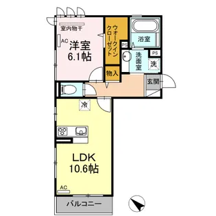 サンハートピア【3階】の間取り