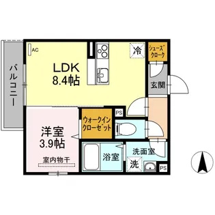 メゾン・ド・ルアール【3階】の間取り
