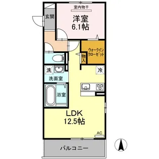 カーサ・寿 B棟【2階】の間取り