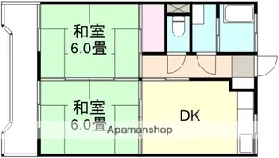 間野マンション【2階】の間取り