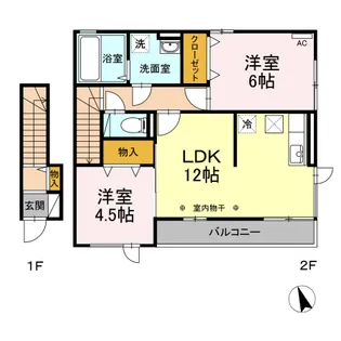 リビングコート【2階】の間取り