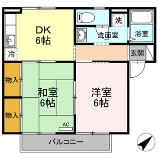 プレジール千田【1階】の間取り