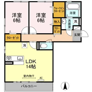 オリーブ【3階】の間取り