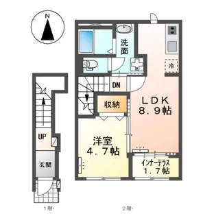 花美月【2階】の間取り