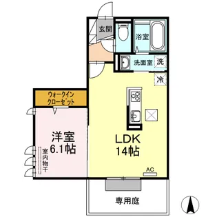 エトワール【1階】の間取り