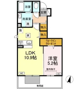 ソレイユ(総社)【1階】の間取り