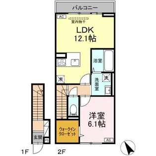 エルドール【2階】の間取り