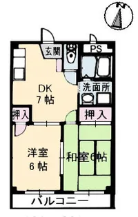 福成ビレッジ【3階】の間取り