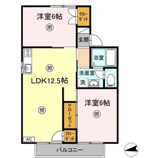セジュール高島【2階】の間取り