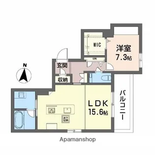 ビィアン アテリア【1階】の間取り