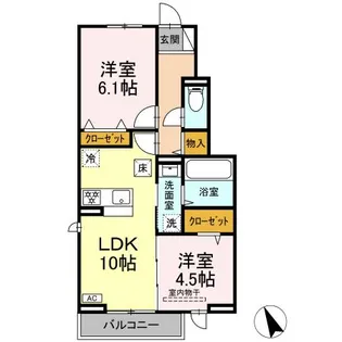 エール【1階】の間取り