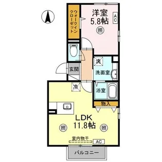 レザン倉敷【3階】の間取り