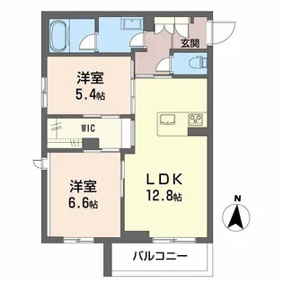 セレーノ野田【2階】の間取り