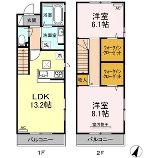 レガーロIV A棟【101号室】の間取り